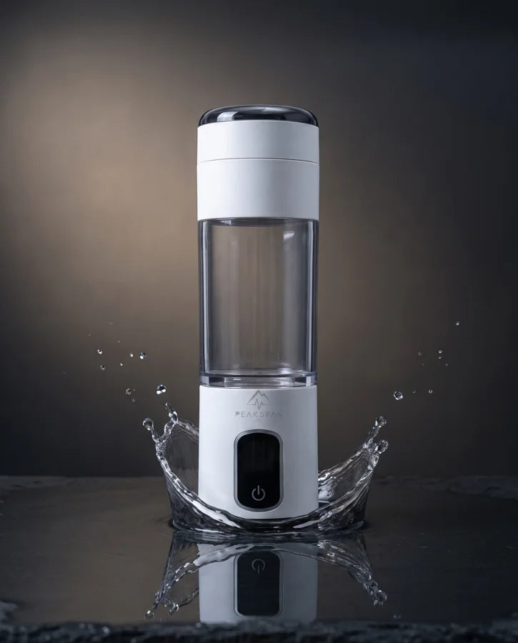 H2 Quantum Flask standing in water